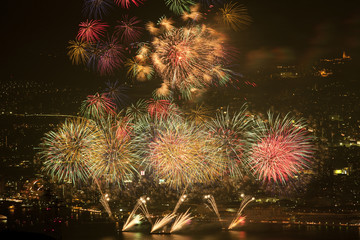 花火大会　広島港祭り