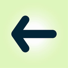 Arrow icon. Pointer direction for land navigation.