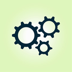 Gear icon.The development and management of business processes.