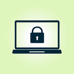 Internet security concept  icon. Identification and protection symbol.