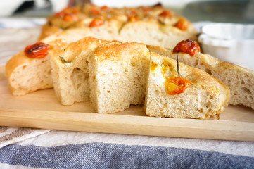 Mixed rye-wheat whole grain homemade sourdough bread