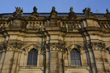 Detail der Hofkirche in Dresden