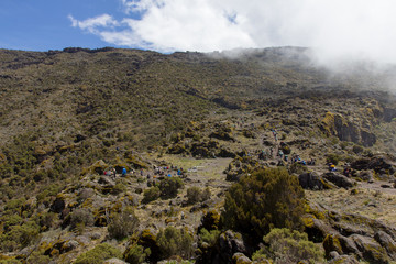 Track on Kilimanjaro on the Machame Route Whiskey