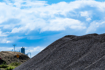 Fototapeta na wymiar 石炭置き場 / エネルギー資源のイメージ