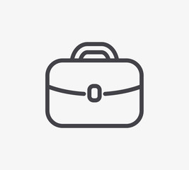 Briefcase Line Icon. Editable Stroke.