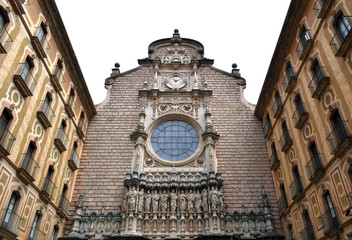 Obraz premium Montserrat montaña rocosa, Virgin de montserrat Barcelona