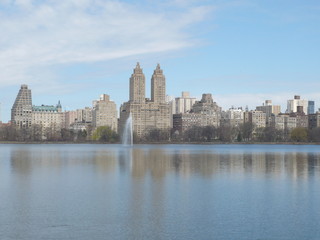 Fototapeta na wymiar Manhattan skyline as seen from Central Park