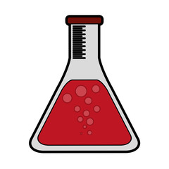 test tube icon image vector illustration design 