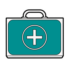 first aid kit healthcare icon image vector illustration design 