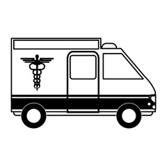 ambulance healthcare icon image vector illustration design 