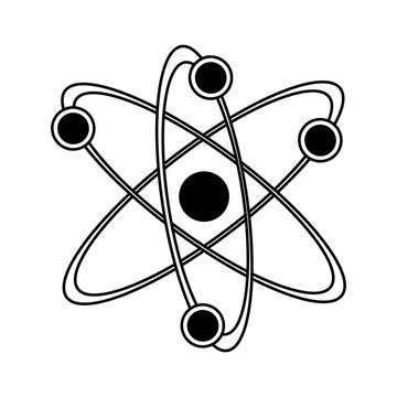 atom representation icon image vector illustration design 