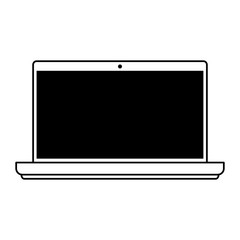 laptop computer icon image vector illustration design 