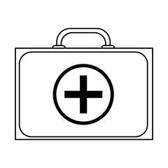 first aid kit healthcare icon image vector illustration design 