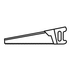 handsaw construction tool isolated icon vector illustration design