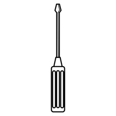 screwdriver construction tool isolated icon vector illustration design