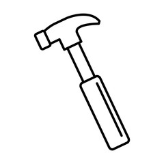 hammer construction tool isolated icon vector illustration design