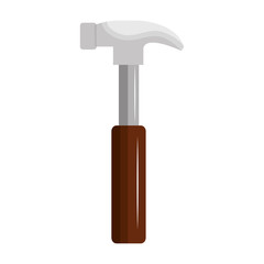 hammer construction tool isolated icon vector illustration design