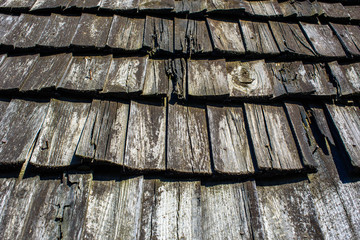 old wooden roof. wooden texture