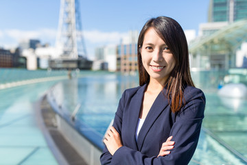 Business woman at Nagoya city of Japan