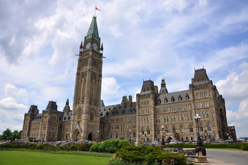 Canada Parliament Buildings in summer, Ottawa, Canada.