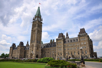 Obraz premium Canada Parliament Buildings in summer, Ottawa, Canada.