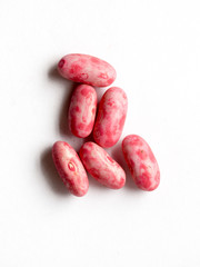 Kidney bean seed on white isolated background
