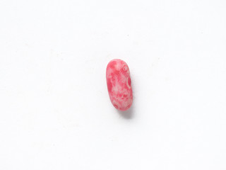 Kidney bean seed on white isolated background