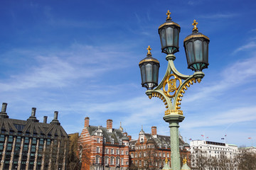 old street electric lantern