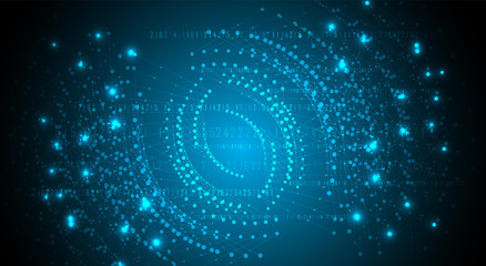 Digital technology world. Business and media  virtual concept. Vector background
