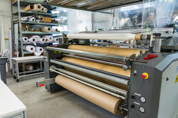 Screen Printing Material Rolls Shelf Machine Industrial Professional Workshop