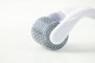 Dermaroller for medical micro needling therapy. Tool also known as: Derma roller, mesoroller,...