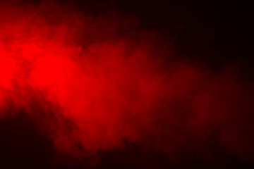 Red Smoke in black