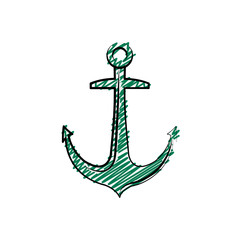 anchor icon over white background. vector illustration
