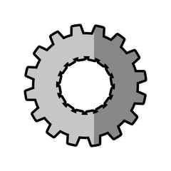 Gear machinery piece icon vector illustration graphic design