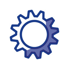Gear machinery piece icon vector illustration graphic design
