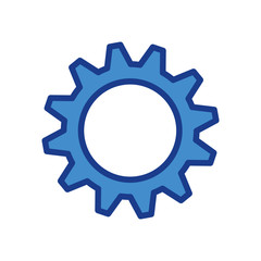 Gear machinery piece icon vector illustration graphic design