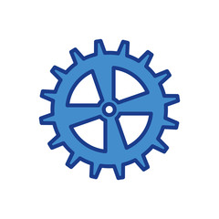 Gear machinery piece icon vector illustration graphic design