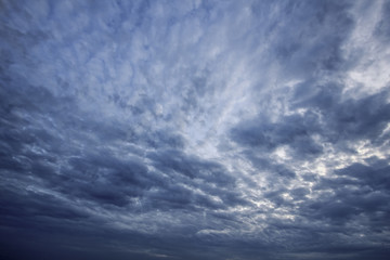 beautiful sky and rain cloud at dawn