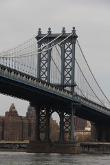 New York Manhattan Bridge from below