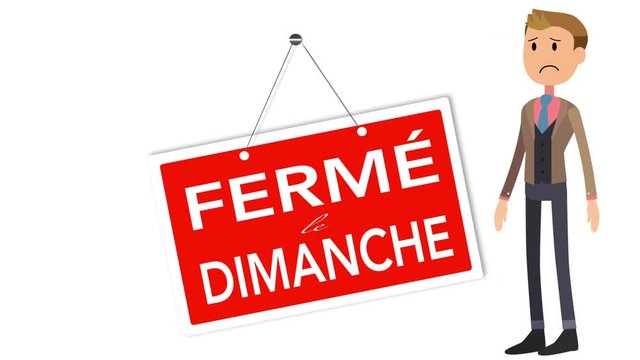 homme boutique ferm&eacute; le dimanche
