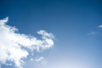 Blue sky with cloud