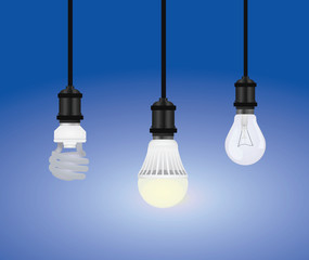 Light bulb vector