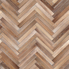 Seamless wood parquet texture (herringbone light brown)