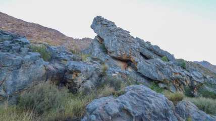 Rock Formations in the Desert in South Africa