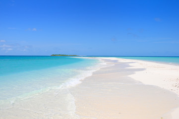 desert island sandbank beach