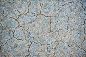 Texture of cement wall surface with a circular crack