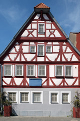 Fototapeta na wymiar Fachwerkhaus in Bad Windsheim