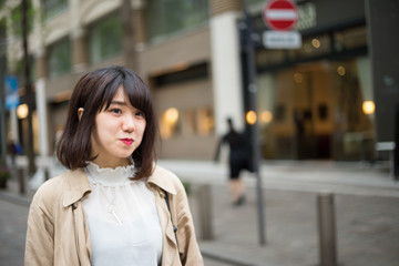 Fototapeta premium 笑顔が可愛い 女性