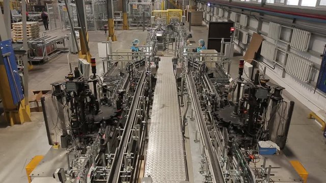 plan with top line on the bottle factory, no collor