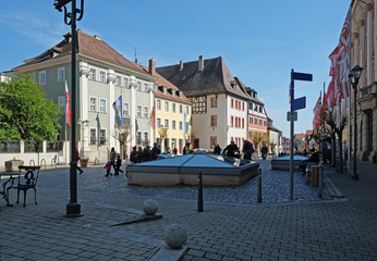 Fototapeta na wymiar Marktplatz in Bad Windsheim